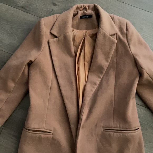Boohoo camel dress coat - Picture 3 of 8